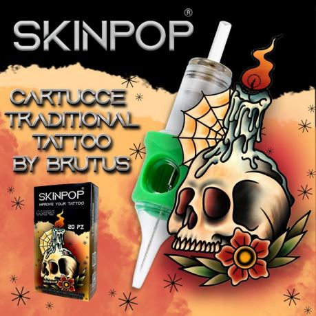 SKINPOP - Cartucce Traditional tattoo by BRUTUS - ROUND LINER