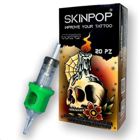 SKINPOP - Cartucce Traditional tattoo by BRUTUS - ROUND LINER - immagine 2